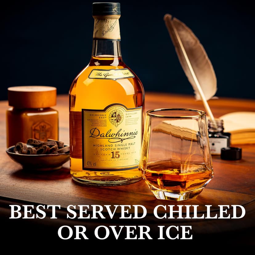 Dalwhinnie 15 Year Old Single Malt Scotch Whisky | 43% vol | 70cl | Scottish Highlands | Smooth & Aromatic | Malty Sweet Flavours & Smoky Warmth | with Gift Box - 7