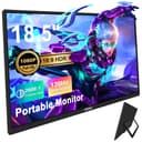 Tpsmtdis Écran Portable 18,5 Pouces, Moniteur de Jeu pour Ordinateur avec 120Hz, de Voyage,300 Nits Plug & Play, avec Double Haut - Parleurs. Écran Externe pour PC, Tablette, Mac, Xbox, PS3/4/5 - 1