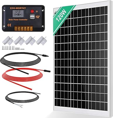 ECO-WORTHY 240W Monocrystalline Solar Panel Set, 12V, 21%…