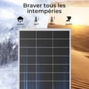 Rvpozwer 400W Panneaux Solaires Monocristallins, 2×200w Module PV pour Batteries 12V, Panneau Solaire de N-type, Panneau Solaire pour RV, supports de toit, bateaux - 5