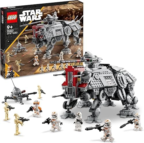 LEGO Star Wars 75337 AT-TE Walker Building Toy with 3 212th Clone Trooper Minifigures, plus Dwarf Spider & Battle Droid Figures - Gift for 9+ Year Old Boys & Revenge of the Sith Fans