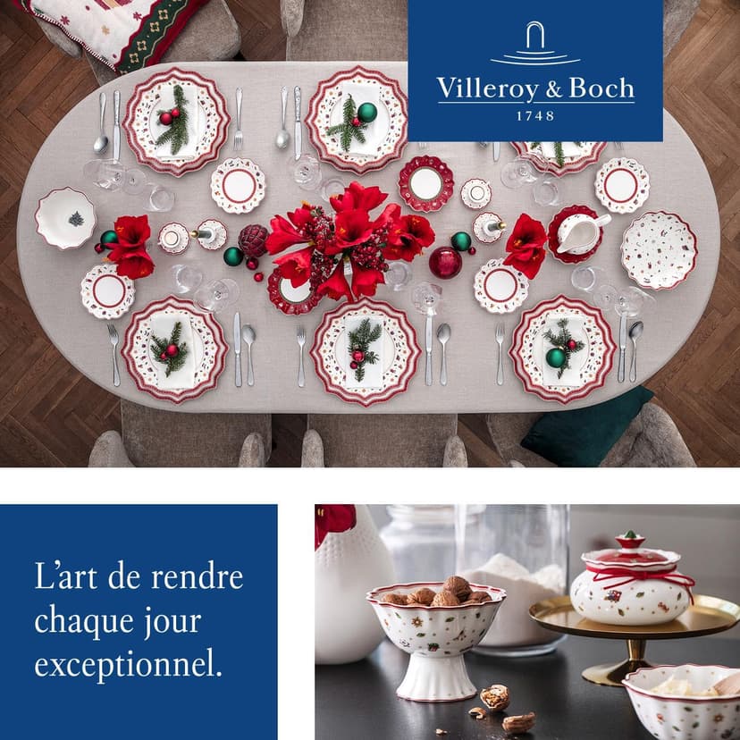 Villeroy & Boch, Multi, Set of Plates, 12 Pieces, White/Colourful - 7