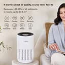Bosch Air 2000 Air Purifier - Removes Pollutants, Includes Air Filter and Sleep Mode (< 25 dB(A)) - For Areas up to 37.5 m²- With Smart Sensor & Auto Mode - CADR: 180 m³/h - 2