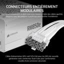 CORSAIR RM850e (2025) Alimentation ATX Entièrement Modulaire à Faible Bruit avec Câble 12V-2x6 – Compatible ATX 3.1 et PCIe 5.1, Efficacité Cybenetics Gold, Condensateurs Résistants à 105°C – Blanc - 4