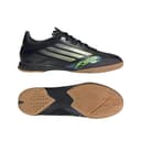 Adidas Mixte F50 League Indoor Football Boots, Core Black/Iron Metallic/Lucid Lemon, 45 1/3 EU - 6