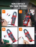 AstroAI Digital Clamp Meter Multimeter 2000 Counts Amp Voltage Tester Auto-ranging with AC/DC Voltage, AC Current, Resistance, Capacitance, Continuity, Live Wire Test, Non-Contact Voltage Detection - 5