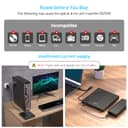 ORIGBELIE External CD DVD Drive, Ultra Slim CD Burner USB 3.0 with 4 USB Ports and 2 TF/SD Card Slots, Optical Disk Drive for Laptop Mac, PC Windows 11/10/8/7 Linux OS - 7