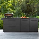 Cozze® 17" Rotate Gas Pizza Oven Black Edition - Rotating Cordierite Stone Ø43cm, 8kW, Door Included, 30mbar - 8