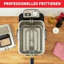 Tefal Oleo Clean Friteuse semi-professionnelle 3,5 L, 2300 W, Jusqu'à 6 pers, Filtration automatique de l'huile, Minuteur digital, Hublot de contrôle, Thermostat, Boite de stockage d'huile FR804015 - 5