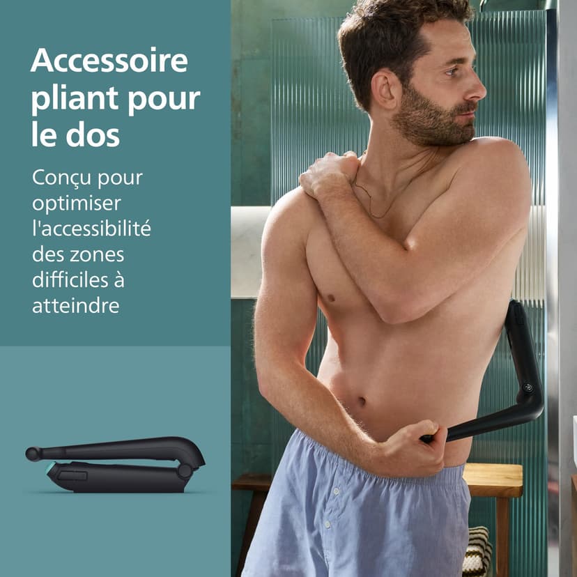 Philips Body Groomer 7000 Series - Trimmer for Men with 2D Flexing Head, Triple Protect Shave System, Interchangeable Heads, Intimate Trim & Shave, 100% Showerproof, 120 min. runtime, Model BG7485/30 - 7