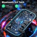 Bluetooth 5.0 Transmitter Receiver - SOOMFON Bluetooth TV Adapter with Volume Control, Dual Link Long Range Audio Bluetooth Transmitter for TV to Wireless Headphones (Optical, RCA, Aux) - 5