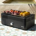 Aktive 63004 Portable Charcoal Barbecue, Rechargeable, Battery-Operated, Smokeless, Black, Rectangular, Drip Protection, Dimensions 45 x 28 x 19 cm, Includes Carry Bag, Patio, Balcony Grill - 7