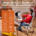 SIHOO B100 Ergonomic Office Chair, Comfy Desk Chair with Adaptive Dynamic Lumbar Support, Computer Chair with Extra Wide Headrest, Flip-Up Armrests, 90-135° Tilt Lock and Breathable Mesh Cushion - 5