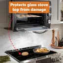 Nardea Protection Plaque de Cuisson Vitrocéramique (Black-1) - 6