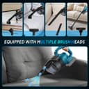 Cordless Handheld Vacuum Cleaner Compatible with Makita Battery 18V 16KPa, 4-in-1 Multi-Function Vacuum Cleaner, Floor Nozzle, 0.7L Dust Container, for Home and Car, Pet Hair (No - 3