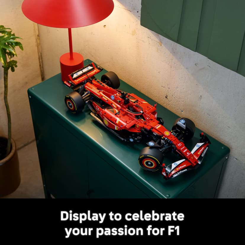 LEGO Technic Ferrari SF-24 F1 Car Model - Collectible Formula 1 Set with 1:8 Scale V6 Engine, Gear Box, Steering & DRS - Gift Idea for Adult & Teenage Racing Fans 42207 - 7