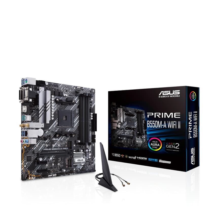 ASUS Prime B550M-A WI-FI II – Carte mère AMD B550 Ryzen A… - 1
