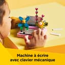 LEGO Creator 3-en-1 La Machine à Écrire avec des Fleurs - Jouet de Construction Se Transformant en Maquette de Keytar ou en Pot de Fleurs - Cadeau d'anniversaire Original Fille ou Garçon 8 Ans 31169 - 4