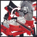 Einhell TC-SM 2531/2 U Pull Miter Saw (1900 W, 4,800 RPM, Ø254 x ø30 mm Saw Blade, Laser, Tilting Saw Head, Including HM Saw Blade), red - 8