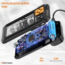 Industrial HD Digital Borescope,4.3" IPS Endoscope 1080P Inspection Camera with Handheld IP67 Waterproof Snake Sewer with 8 LED Lights 5M Semi-Rigid Cable - 6