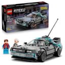 LEGO Speed Champions La Machine à Remonter Le Temps de Retour vers Le Futur - Jouet Voiture - Maquette avec Minifigurines de Doc Brown & Marty McFly - Cadeau pour Garçon, Fille & Fans dès 9 Ans 77256 - 1