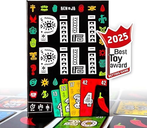 ATM Gaming PILI PILI - Jeu de société - Vainqueur Grand Prix du Jouet 2025 - Jeu de Cartes Tactique et d’Ambiance - 2 à 8 Joueurs - 20 Min - Idée Cadeau Original