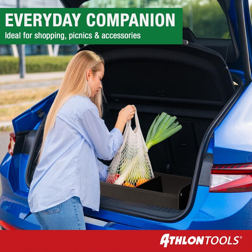 ATHLON TOOLS Foldable boot bag - Organiser, box - Reinforced, stable - Fastening strips - 2