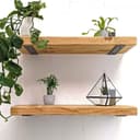MLOQI 6pcs Shelf Carrier Shelf Bracket, White Shelf Holder of Steel Industrial Shelf Support 20cm - 7