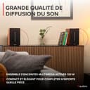 Audizio KS01B - Paire d’Enceintes HiFi Bibliothèque 120 W Finition Bois | BT sans Fil, Entrées RCA/Optique, Design Élégant, Son Clair et Puissant - 6