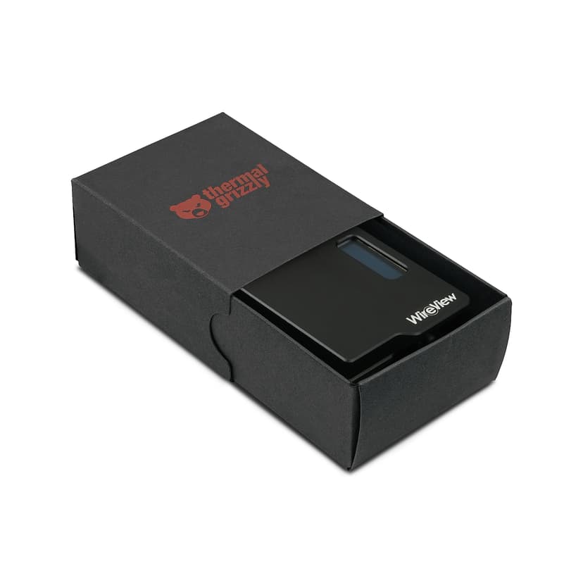 Thermal Grizzly WireView GPU - 1x 12VHPWR to 3x 8Pin PCIe - Normal - Power Meter for Graphics Cards - OLED Display - Monitoring Tool - Made in Germany - 8