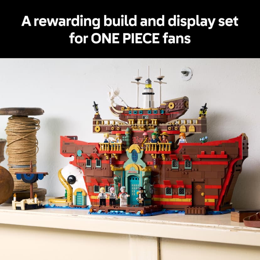 LEGO ONE PIECE The Baratie Floating Restaurant Building Set for Adults - Display Model with Detailed Interior plus 10 Minifigures incl. Luffy, Nami & Sanji - Anime Gift for Fans - 75640 - 7