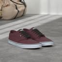 Vans Men's Mn Atwood Sneaker, White Canvas Oxblood White, 9.5 UK - 2