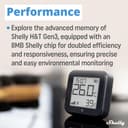 Shelly H&T Gen3 Black | Wi-Fi Smart Temperature & Humidity Sensor | Remote Control & Monitoring | Smart Scenes | Notification Alerts | Free Data Storage Export | No Hub Required | Alexa & Google Home - 4