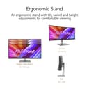 ASUS ProArt Display PA34VCNV Curved Professional Monitor, 34.1", IPS, 21:9 3440x1440, 3800R, 100% sRGB/Rec709, E<2, Calman Verified, USB C Docking PD96W, RJ45, Ergonomic Stand, Green Sustainability - 9