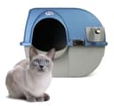 Omega Paw Premium Roll 'n Clean Litter Box Large,Cat, Peral Blue (PR-RA20-1) - 1