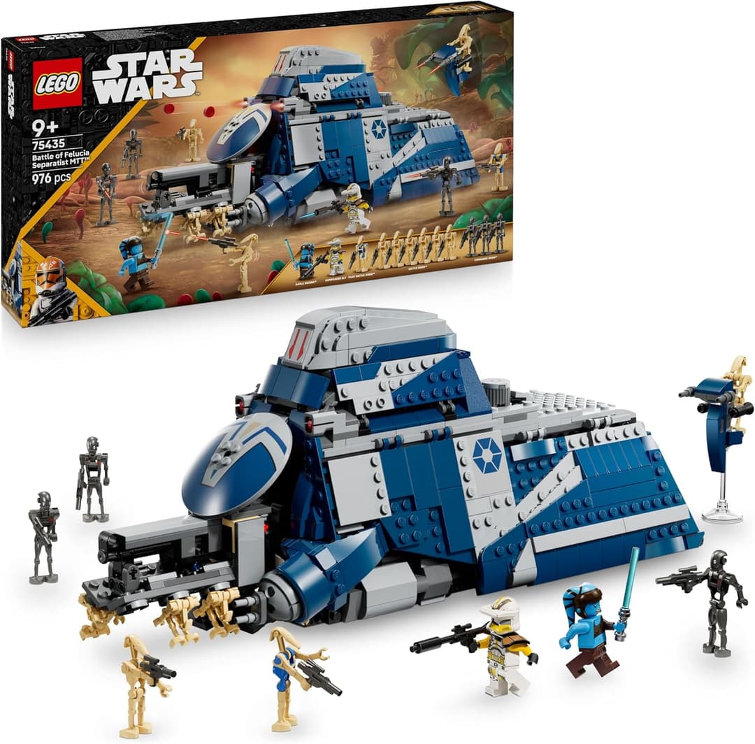 LEGO Star Wars 75435 Battle of Felucia Separatist MTT - Interactive Toy with a Speeder, 2 Minifigures & 10 Droid Figures - Gift for 9+ Year Old Boys & The Clone Wars Fans