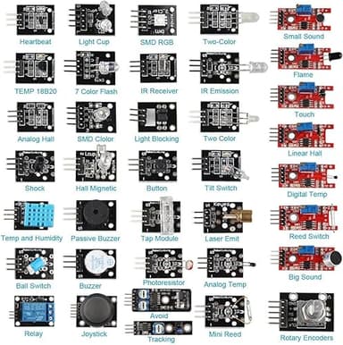 DollaTek Framboise Pi 37 en 1 kit de démarrage Module de …