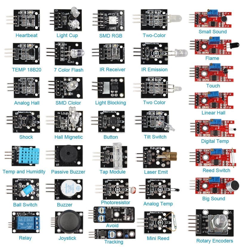 DollaTek Framboise Pi 37 en 1 kit de démarrage Module de … - 1