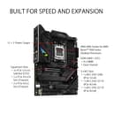 ASUS ROG STRIX B650E-F Gaming Wifi - Carte mère AMD Ryzen AM5 ATX (12 plus 2 phases d'alimentation, DDR5, 3 x M.2, PCIe 5.0, WiFi 6E, 2.5G LAN, USB 3.2 Gen 2x2 Type-C port, Aura Sync RGB) - 2