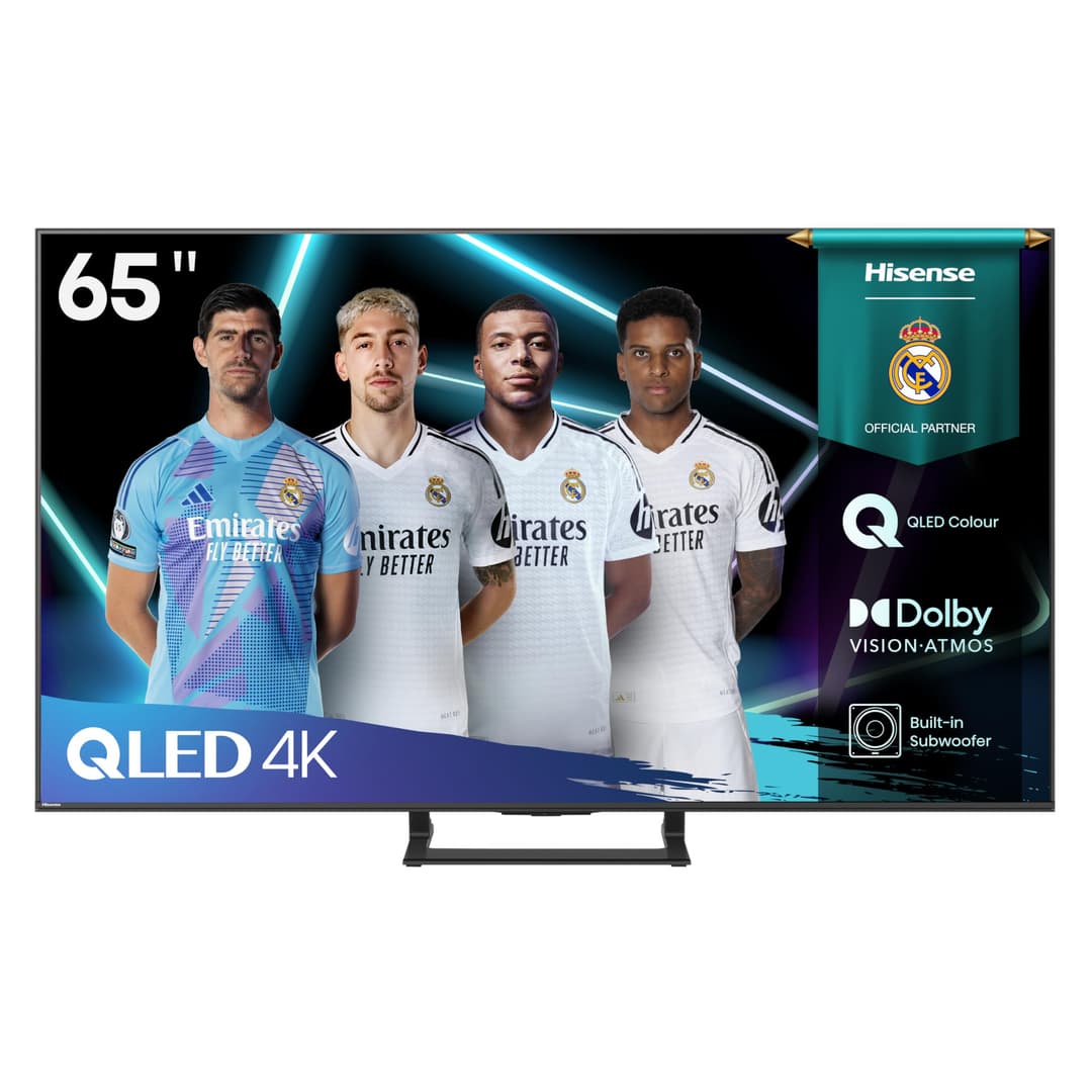 Hisense 65A7Q - Smart TV 65" (164 cm) QLED 4K, Dolby Vision & Atmos, Caisson de Basses intégré, HDMI 2.1, Game Mode Plus, Alexa Intégrée, Noir