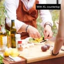 Barbecook Nestor Island Fire Bowl with Fire Plate BBQ Grill and Plancha Made of Corten Steel, 190 x 55 x 100 cm - 3