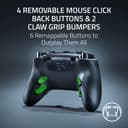 Razer Raiju V3 Pro - Wireless e-sports controller for PlayStation 5 & PC - 4 removable buttons & 2 claw grip bumpers - TMR analogue sticks - Pro HyperTrigger - Mecha-Tactile buttons | Black - 3