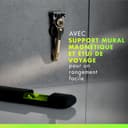 Gillette Labs Champion Gold Edition Men's Wet Razor with Cleaning Element - Includes 1 Handpiece, 1 Spare Blades, and Wall Mount for Easy Bathroom Storage - 4