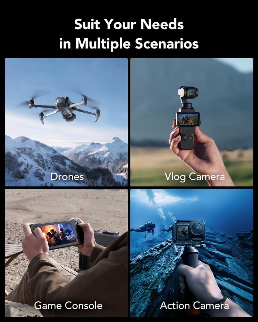 Lexar Silver Plus 64GB 2-Pack Micro SD Card up to 205 MB/s, MicroSDXC UHS-I Memory Card with Adapter, C10, U3, A2, V30, Full HD, 4K UHD, High Speed TF Card for Drone, Action Camera, Handheld Consoles - 4