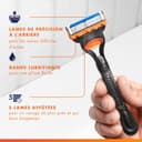 Gillette Fusion5 Pack of 28 Razor Refills, Razor Blades with 5 Blades, Lubricating Gel Band and Precision Trimmer - 5