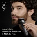 Braun Beard Trimmer Men Series 9, +14 Barbering Tools, Power Boost & Lifetime Sharp ProBlade, 180 Min, with Fade, 52 Lengths, PrecisionWheel & Lock, Waterproof, BT9565, Titanium - 2