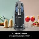 Ninja SLUSHi Ice Drink Maker, Make Slush, Frozen Cocktails, Frappé, Milkshakes and Ice Fruit Juice, No Ice Cream or Preparation Required, WhisperChill Technology, 1.9L Capacity, Blue and Grey FS301EU - 7
