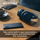 Sony WH-CH720N Wireless Bluetooth Noise Cancelling Over-Ear Headphones, Sound, Ambient Sound Mode, Lightweight Design, up to 50 hr battery life, iOS & Android - Pink - 7