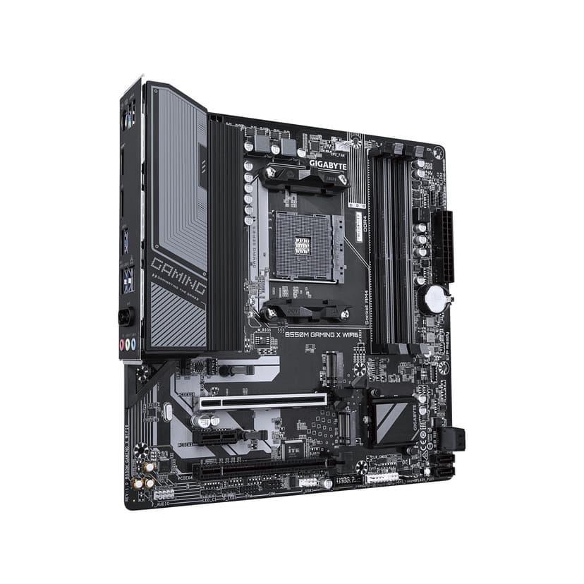 GIGABYTE B550M Gaming X WIFI6 Motherboard, Supports AMD AM4 Ryzen 5000 Processors, Micro-ATX, DDR4, 2X M.2, PCIe 4.0, WIFI6, 1GbE LAN, EZ-Latch - 3