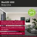 Paulmann MaxLED 71249 Bande 1000 LED Blanc Neutre Bande Individuelle 2,5m 18W 1100lm/m 128 LEDs/m 4000K - 2